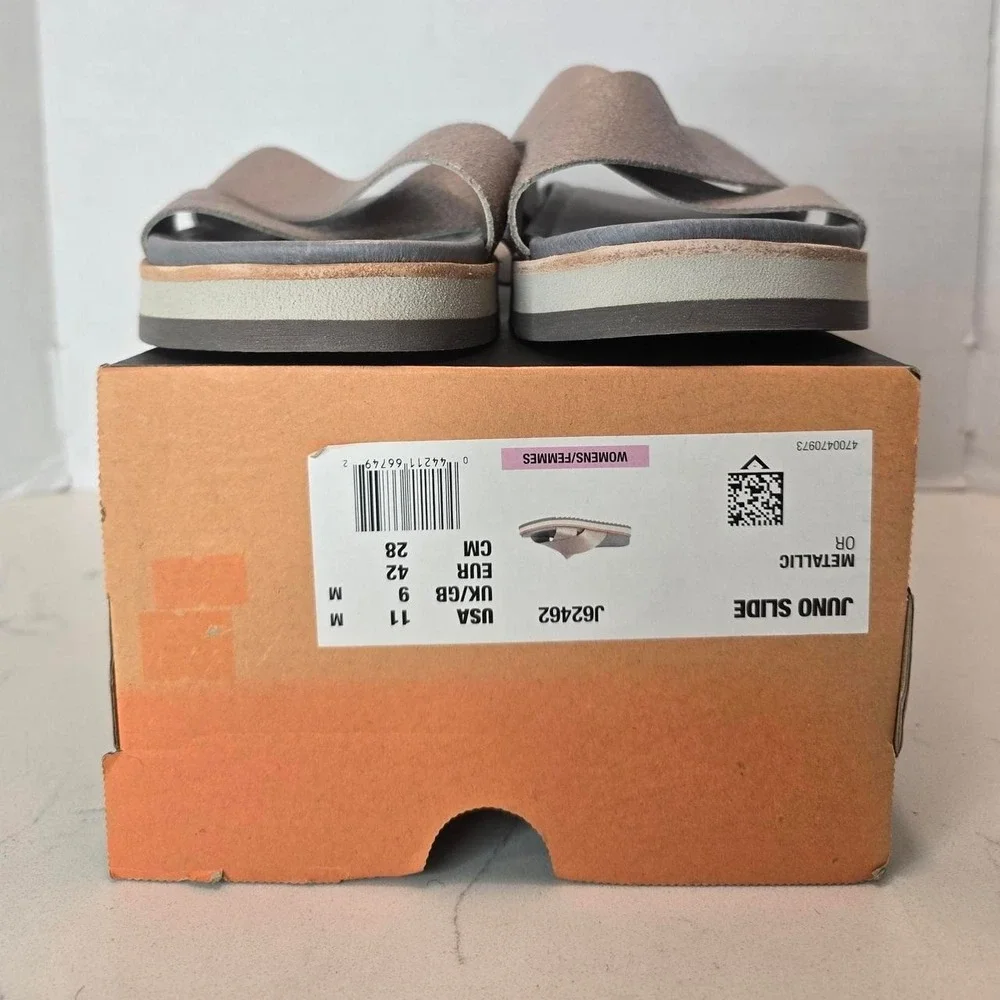 Merrell Juno Slide Sandals in Metallic Bronze Women's Size 11 US
